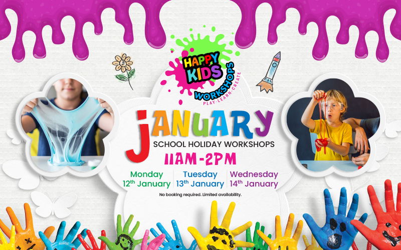 January School Holidays 2026 – Free Slime Workshops!