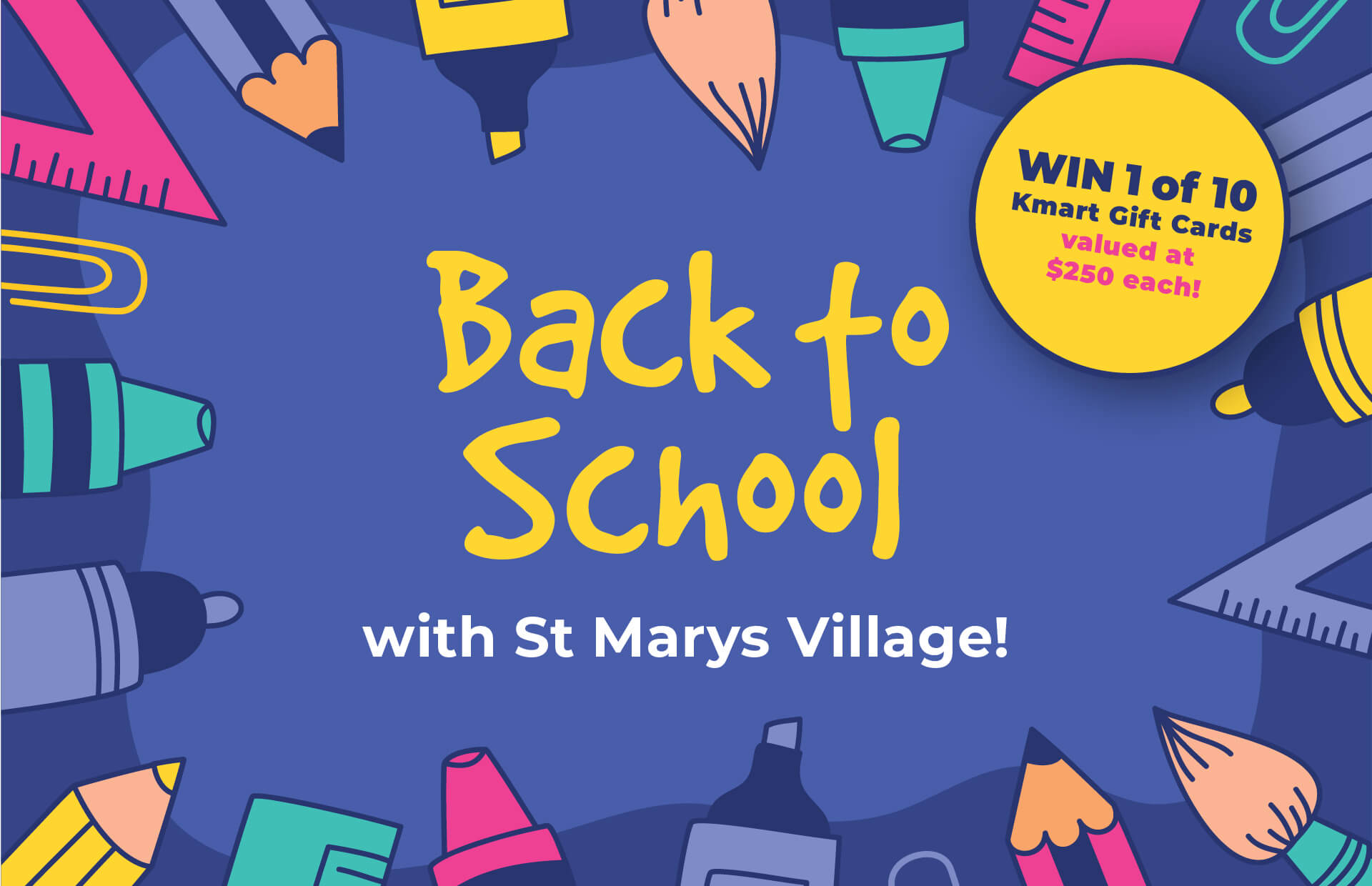 Get Back to School with St Marys Village Shopping centre in 2026