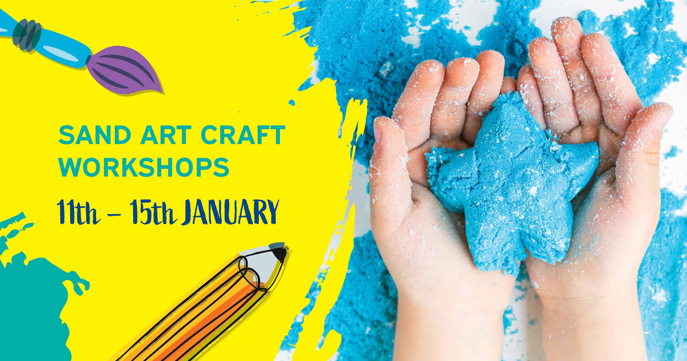 St Marys Village Shopping Centre School Holiday Sand Art