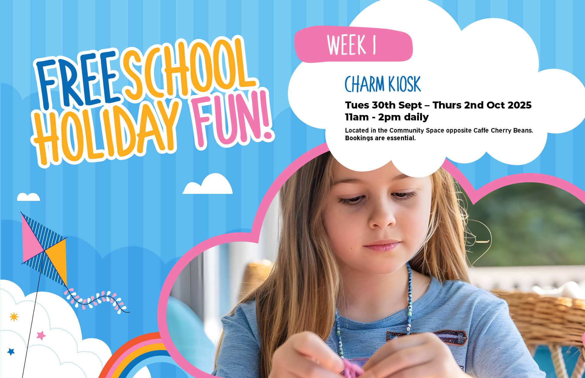 Charm Kiosk – Spring School Holiday Fun!