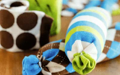 No-sew microwavable rice heating pad