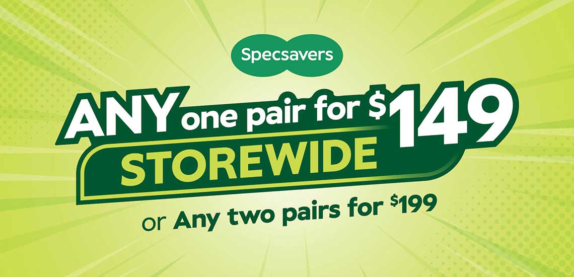 It’s the Specsavers St Marys Village Storewide Sale!