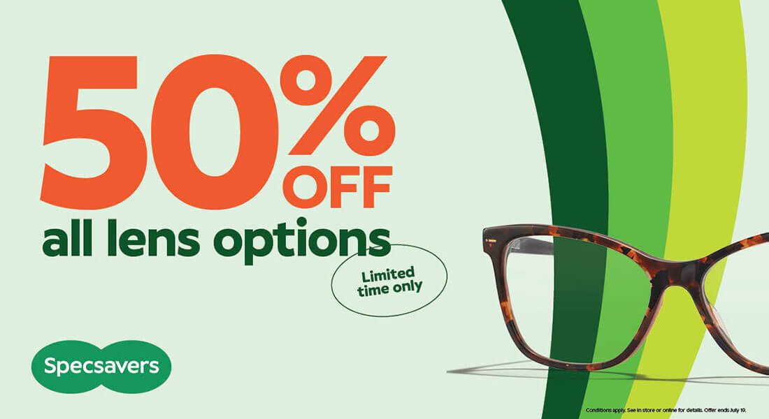 Sale! 50% off all lens options