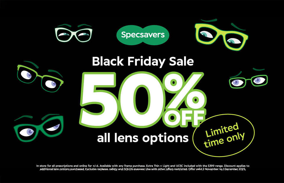 All eyes are on Specsavers St Marys Village Black Friday SALE!