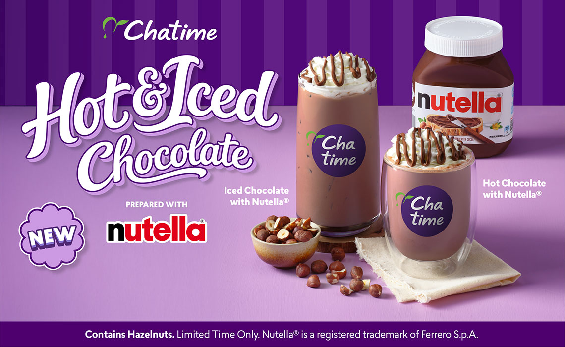 Introducing the Chatime x Nutella collaboration